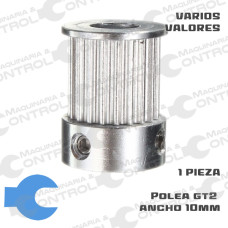 Polea dentada GT2 20 dientes para banda 10mm