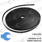 Banda GT2 6mm de ancho  Reforzada con acero