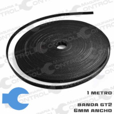 Banda GT2 6mm de ancho reforzada fibra de vidrio