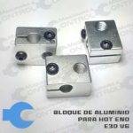 Bloque Aluminio Calentador E3D V6 y MK8