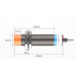 Sensor Capacitivo LJC18A3-H-Z/BX NPN NO 1mm M18 6-36V