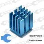 Disipador de calor 9x9x12 mm