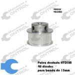 Polea dentada HTD3M 40 dientes para banda 15mm