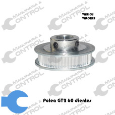 Polea dentada GT2 60 dientes para banda 6mm