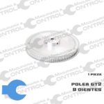 Polea dentada GT2 80 dientes para banda 6mm