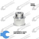 Polea dentada HTD3M 20 dientes para banda 10mm