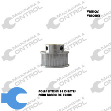 Polea dentada HTD3M 28 dientes para banda 10mm